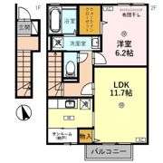HOLY1（ﾎｰﾘｰﾜﾝ） Bの間取り画像