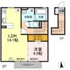 G-room飯柄（ｼﾞｰﾙｰﾑｲｲｶﾞﾗ） B棟の間取り画像