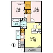 ロイヤル クレセントの間取り画像