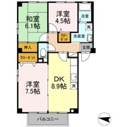 ハイム城山の間取り画像