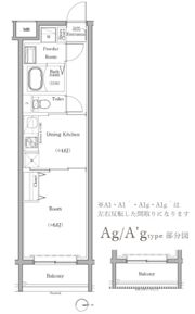 スカイコートソレア新丸子の間取り画像