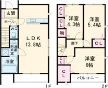 Twin Terrace赤塚の間取り画像