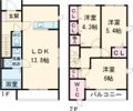LibertaⅡの間取り画像