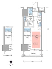 アーバネックス深川住吉Ⅲの間取り画像
