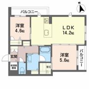 ハレオハナの間取り画像