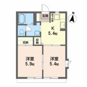 ボヌール・富Aの間取り画像