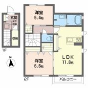 シャーメゾン多賀城の間取り画像