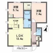 セゾン・フルールVIの間取り画像