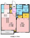 クラヴィエ土瓜の間取り画像