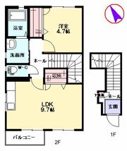 アレッジオKの間取り画像
