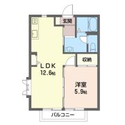 レジデンス梶山の間取り画像