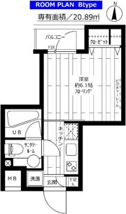 グランドコンシェルジュ錦糸町アジールコートの間取り画像