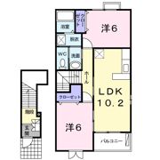 クレドール Bの間取り画像