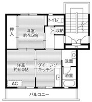 ビレッジハウス塩冶2号棟の間取り画像
