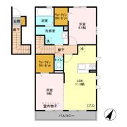 ベルクレスト Ⅱの間取り画像