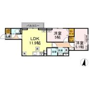 セレスティア向山の間取り画像