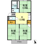 プレジール三宅 B棟の間取り画像