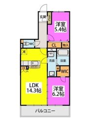 Deux Mille 21(ドゥミル・ヴァンテアン)の間取り画像