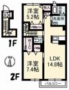 パッション C棟の間取り画像