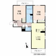ベレオ諏訪野の間取り画像