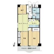 ライオンズマンション馬事公苑の間取り画像