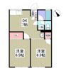 シティハイムアケボノBの間取り画像