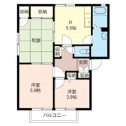 ヴィレッジ グローリー Bの間取り画像