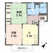 パステル・コート Bの間取り画像