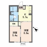 ハーモニアスK Aの間取り画像