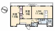 C．C．COURT五日市駅前の間取り画像
