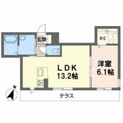 BEREO east oneの間取り画像