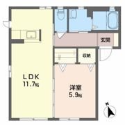 クラヴィエ南昭和 B棟の間取り画像