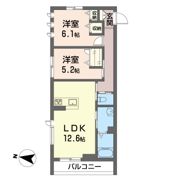 SKシャーメゾン大原の間取り画像