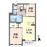 ワキュウの間取り画像