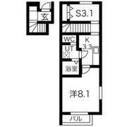 WEST SIDE B棟の間取り画像