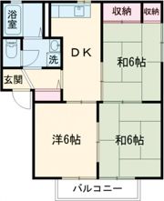 セントラルハイツAの間取り画像