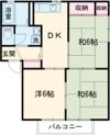 セントラルハイツAの間取り画像