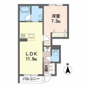 シャーメゾン駒止Ⅲの間取り画像