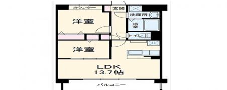 SEIZAN箱崎駅前の間取り画像
