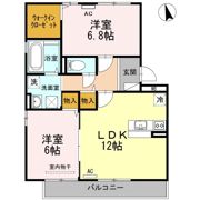 セジュールスハマ B棟の間取り画像
