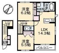 アクアヴィーヴォ A棟の間取り画像