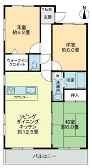 フォブールリブBの間取り画像