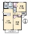 アットホーム原Ⅱ A棟の間取り画像