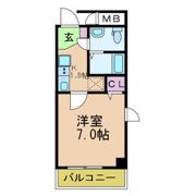 アヴェニール瓜破の間取り画像