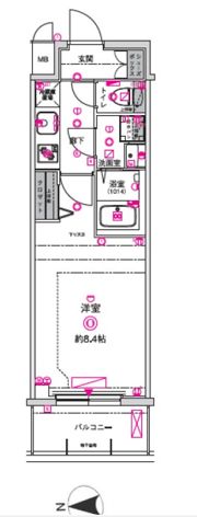 CRESTTAPP京都太秦天神川dexⅠの間取り画像