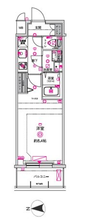 CRESTTAPP京都太秦天神川dexⅠの間取り画像