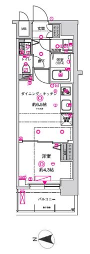 CRESTTAPP京都太秦天神川dexⅠの間取り画像