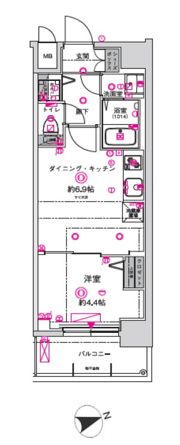 CRESTTAPP京都太秦天神川dexⅠの間取り画像