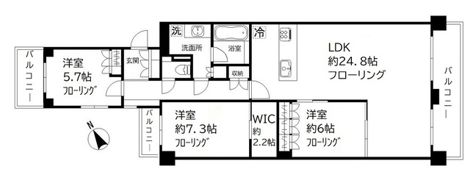 テラス本八幡の間取り画像