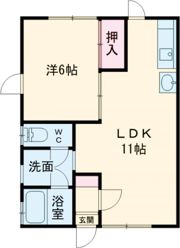 レジデンスヒロの間取り画像